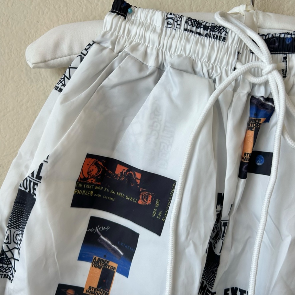 Sports Shorts With Back Pockets Tie Waist Time Space Made Extreme by Shein Small - Picture 2 of 12